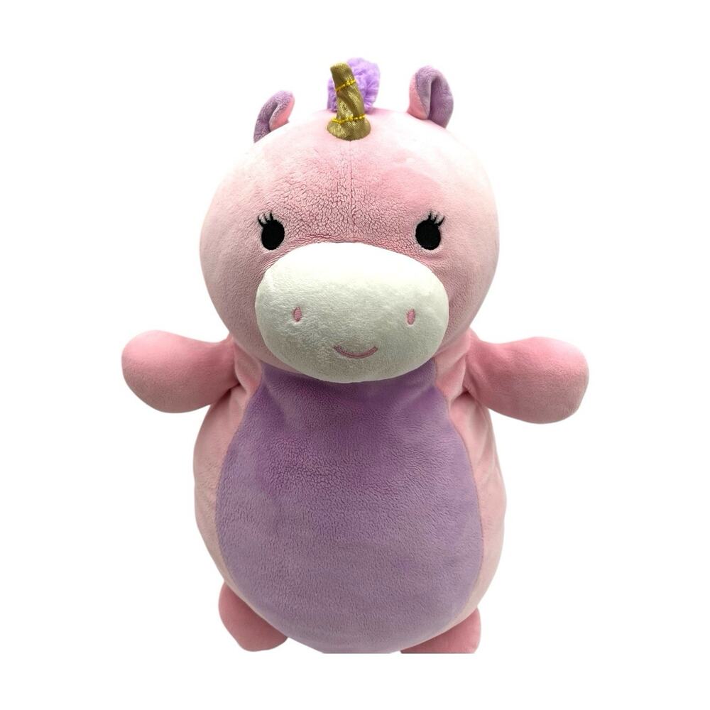 Squishmallows Hug Mees 10" Tara The Purple Unicorn Stuffed Plush EUC